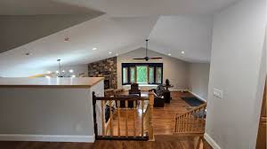 Stoughton interior painting project showcasing modern living space